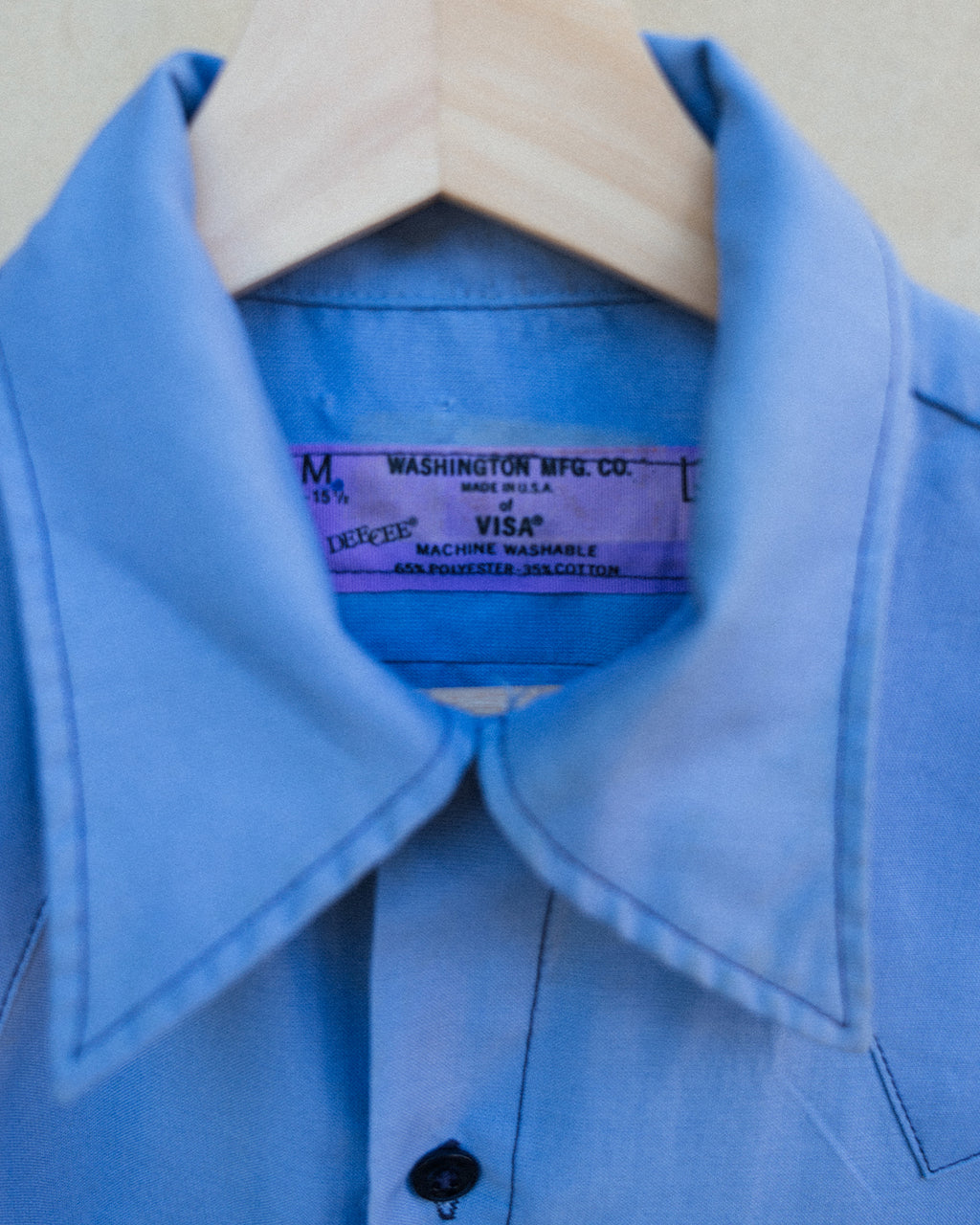 "Swim or Die" Vintage Blue Button Down - One of One